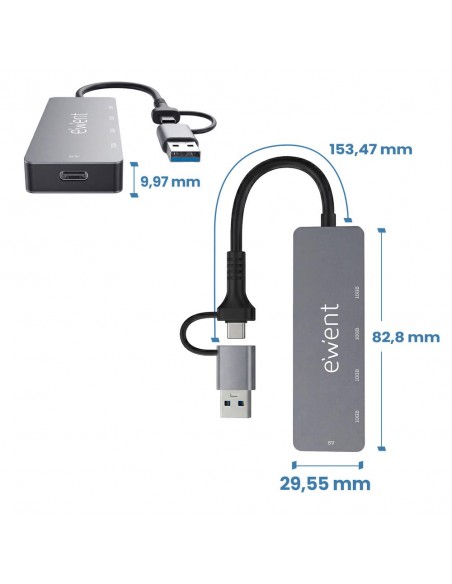 Docking station ewent ew1151 usb tipo c - usb 3.2 5 en 1 Docking station ewent ew1151 usb tipo c - usb 3.2 5 en 1