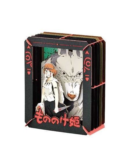 Princesa mononoke & san paper theater 10x8x4 cm la princesa mononoke