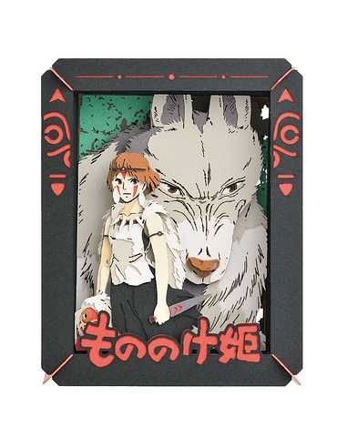 Princesa mononoke & san paper theater 10x8x4 cm la princesa mononoke