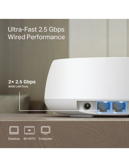 Wifi mesh tp - link deco be25 be3600 pack 3 unidades