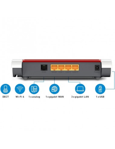 Router wifi 6 fritz! box 4050 mesh 1xgb wan 3xgb lan