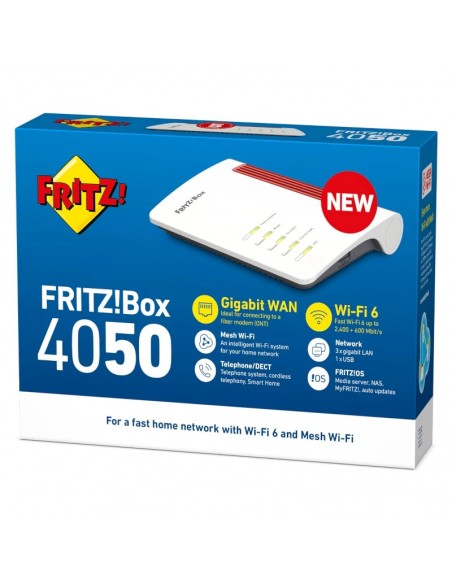 Router wifi 6 fritz! box 4050 mesh 1xgb wan 3xgb lan