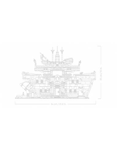 Lego one piece restaurante flotante baratie