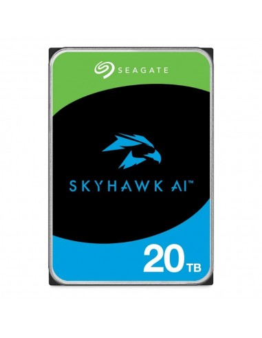 Disco duro interno hdd seagate skyhawk ai st20000ve003 20tb 3.5 pulgadas 512mb sata 6gb - s