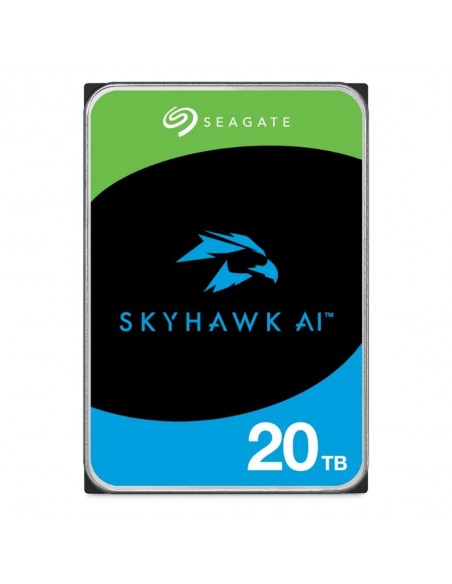 Disco duro interno hdd seagate skyhawk ai st20000ve003 20tb 3.5 pulgadas 512mb sata 6gb - s