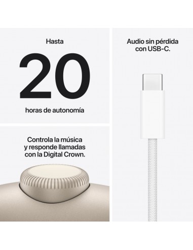 Auriculares apple airpods max 2 inalambrico starlight