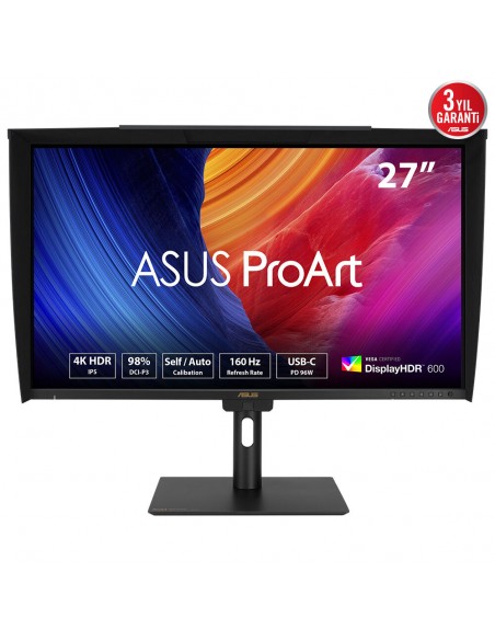 Monitor led 27 pulgadas asus proart pa27ucge ips - 4k uhd - dp - hdmi - usb tipo c - 160hz - 1ms - vesa 100x100