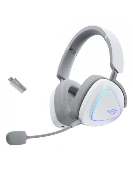 Auriculares gaming asus rog delta ii inalambrico blanco