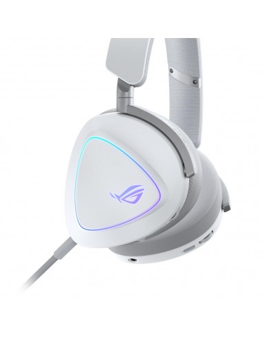 Auriculares gaming asus rog delta ii inalambrico blanco