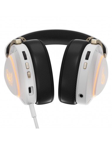 Auriculares gaming asus rog delta ii - kjp inalambrico blanco