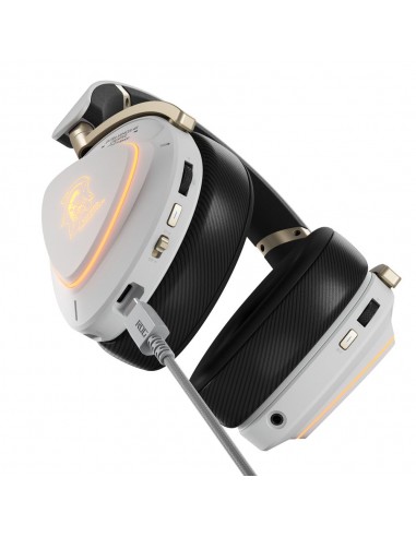 Auriculares gaming asus rog delta ii - kjp inalambrico blanco