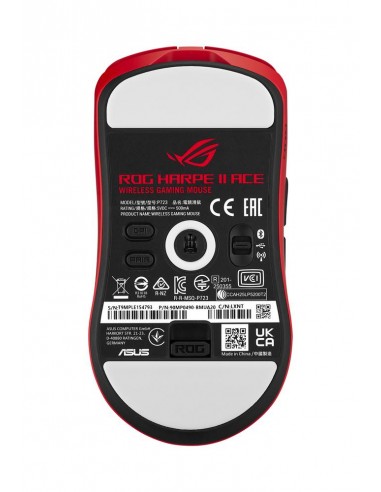 Raton inalambrico gaming asus rog harpe ii ace rojo