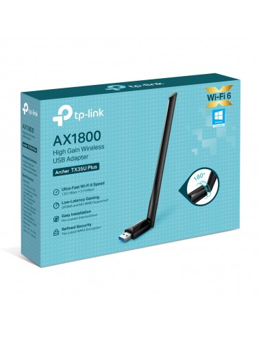 Adaptador wifi usb tp - link archer tx35u plus ax1800