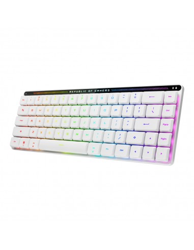 Teclado gaming asus rog falchion rx low profile inalambrico rgb blanco