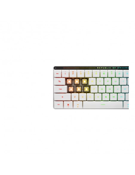 Teclado gaming asus rog falchion rx low profile inalambrico rgb blanco Teclado gaming asus rog falchion rx low profile inalambrico rgb blanco