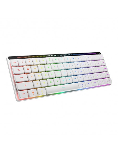 Teclado gaming asus rog falchion rx low profile inalambrico rgb blanco Teclado gaming asus rog falchion rx low profile inalambrico rgb blanco