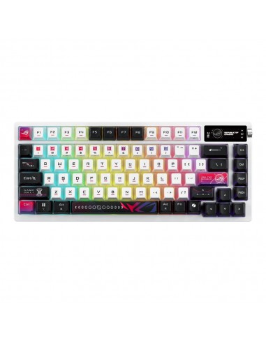 Teclado gaming asus rog azoth nx inalambrico rgb blanco ingles