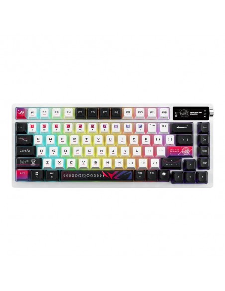 Teclado gaming asus rog azoth nx inalambrico rgb blanco ingles