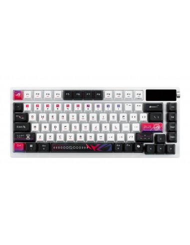 Teclado gaming asus rog azoth nx inalambrico rgb blanco ingles