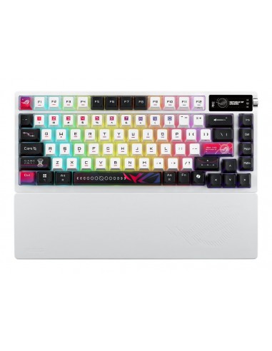 Teclado gaming asus rog azoth nx inalambrico rgb blanco ingles