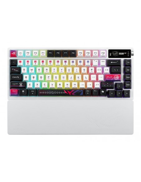 Teclado gaming asus rog azoth nx inalambrico rgb blanco ingles Teclado gaming asus rog azoth nx inalambrico rgb blanco ingles