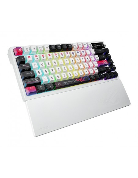 Teclado gaming asus rog azoth nx inalambrico rgb blanco ingles Teclado gaming asus rog azoth nx inalambrico rgb blanco ingles