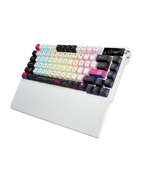 Teclado gaming asus rog azoth nx inalambrico rgb blanco ingles Teclado gaming asus rog azoth nx inalambrico rgb blanco ingles