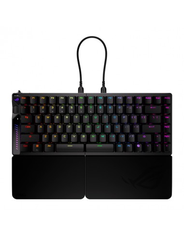 Teclado gaming asus rog falcata inalambrico rgb negro ingles