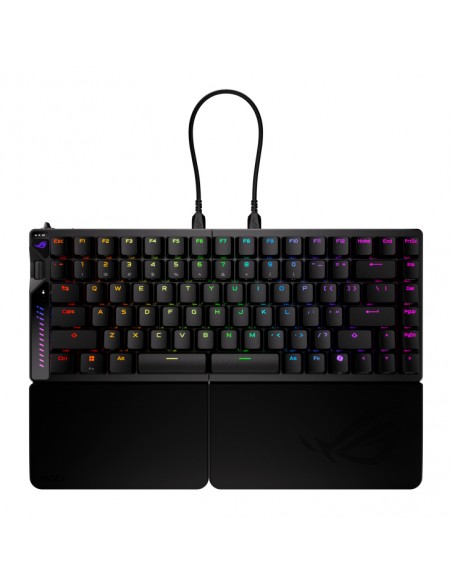 Teclado gaming asus rog falcata inalambrico rgb negro ingles
