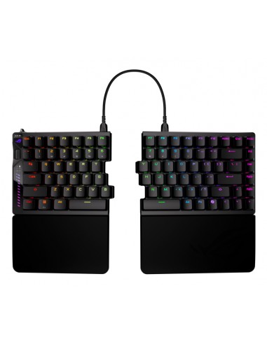 Teclado gaming asus rog falcata inalambrico rgb negro ingles