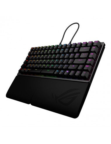 Teclado gaming asus rog falcata inalambrico rgb negro ingles