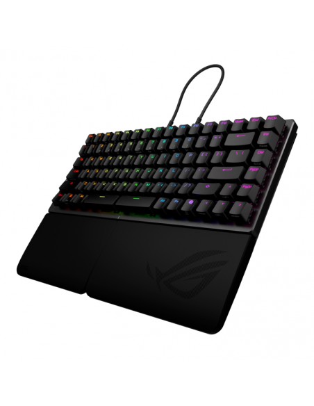 Teclado gaming asus rog falcata inalambrico rgb negro ingles