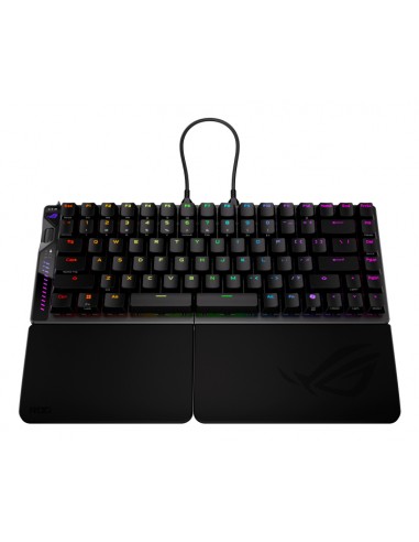 Teclado gaming asus rog falcata inalambrico rgb negro ingles