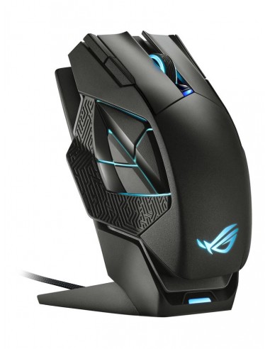 Raton inalambrico gaming asus rog spatha x negro
