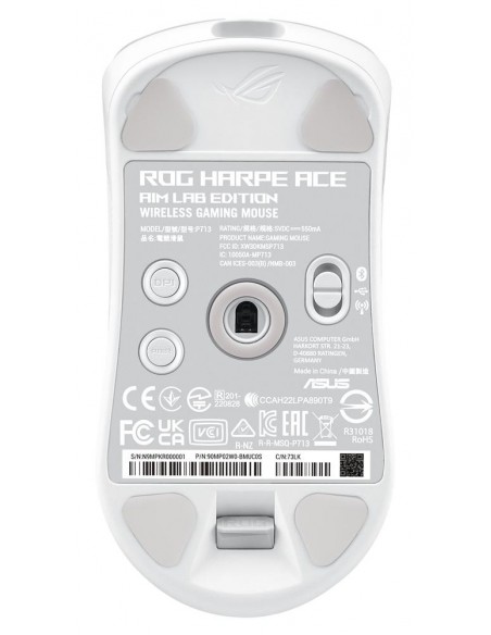 Raton inalambrico gaming asus rog harpe ace aim lab edition blanco Raton inalambrico gaming asus rog harpe ace aim lab edition blanco