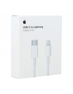 Cable original apple iphone usb tipo c a lightning - 1m - mm0a3zm - a - blanco