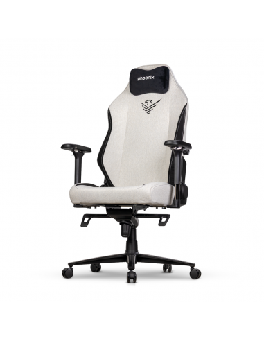 Silla gaming phoenix monarch remaster tela gris y negro talla r