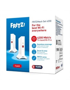 Punto de acceso repetidor fritz! mesh set 4200 2 unidades
