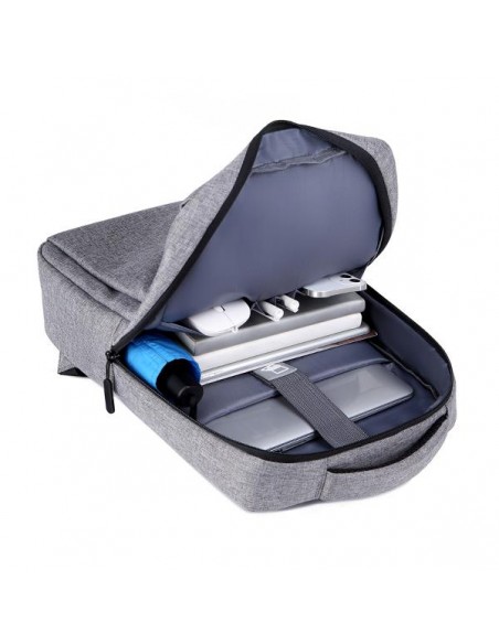 Mochila nilox nxbk035 para portatil 15.6 pulgadas gris