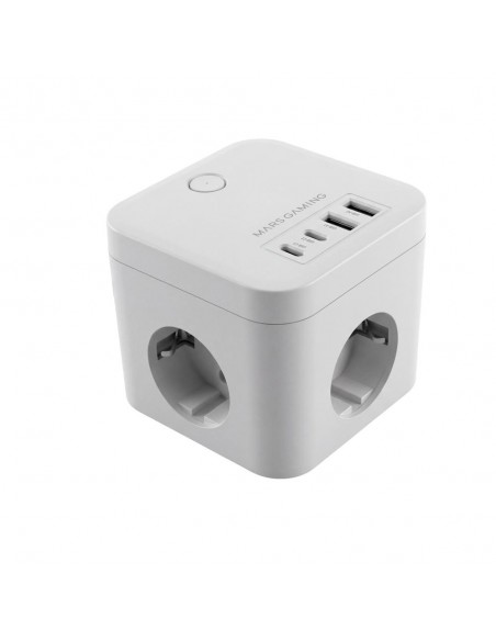Cargador de pared mars gaming md - cube35w 35w 3x schuko 2x usb tipo c 2x usb tipo a blanco Cargador de pared mars gaming md - cube35w 35w 3x schuko 2x usb tipo c 2x usb tipo a blanco