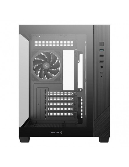 Caja ordenador gaming deepcool cg330 3f matx argb cristal templado negra