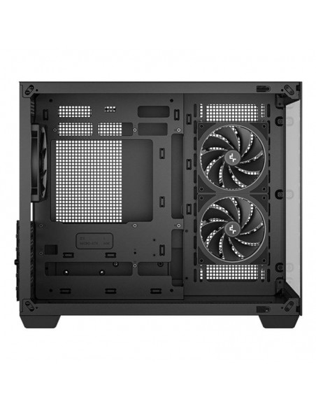 Caja ordenador gaming deepcool cg330 3f matx argb cristal templado negra