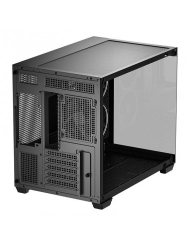 Caja ordenador gaming deepcool cg330 3f matx argb cristal templado negra