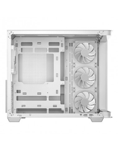 Caja ordenador gaming deepcool cg530u 4f atx argb cristal templado blanca