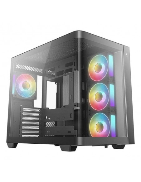 Caja ordenador gaming deepcool cg530u 4f atx argb cristal templado negra