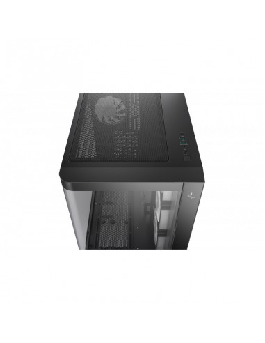 Caja ordenador gaming deepcool cg530u 4f atx argb cristal templado negra