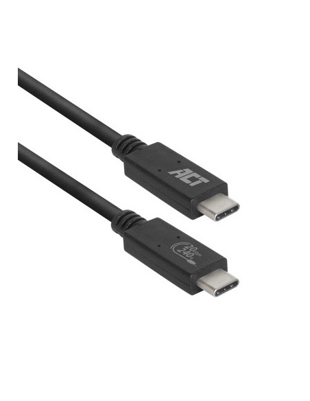 Cable usb - c act connectivity carga 240w mas datos 20 gbps 1.m certificado usb - if