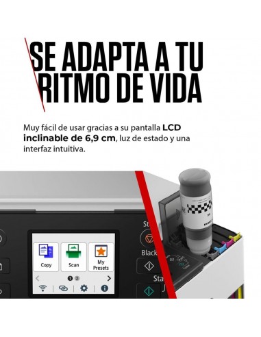 Multifunción inyección canon maxify gx1051 red - wifi - duplex impresión - depósitos tinta - 3 botellas negro