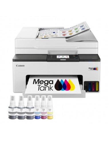 Multifunción inyección canon maxify gx2051 megatank color fax - a4 - red - wifi - adf - 3 botellas negro