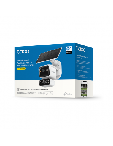 Kit de seguridad tp - link tapo c645d kit camara de seguridad dual + panel solar